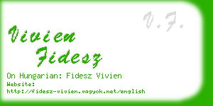 vivien fidesz business card